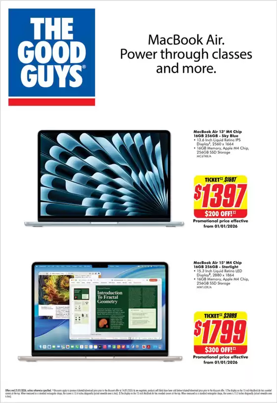 The Good Guys catalogue | MacBook Air. | 2026-01-14T00:00:00.000Z - 2026-01-21T00:00:00.000Z