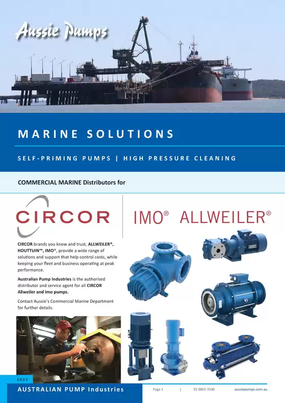 Aussie Pumps catalogue | Aussie Marine Solutions | 2026-01-14T00:00:00.000Z - 2026-01-28T00:00:00.000Z