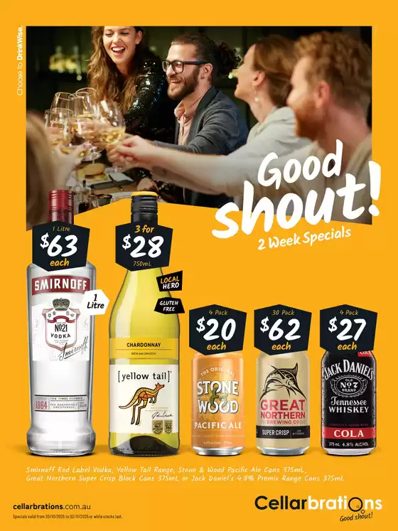 Cellarbrations catalogue in Jubilee Pocket | Good Shout! 2 Week Specials - NSW | 2025-10-20T00:00:00.000Z - 2025-11-02T00:00:00.000Z