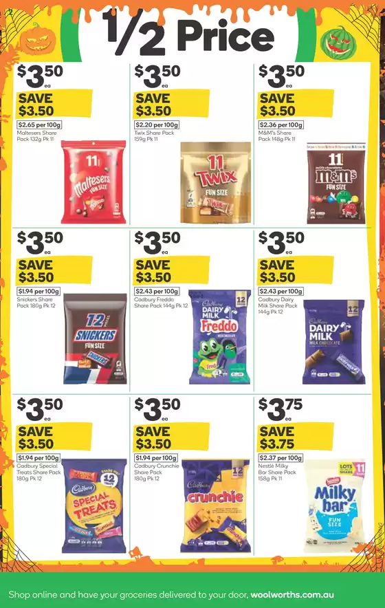 Weekly Specials - 29/10