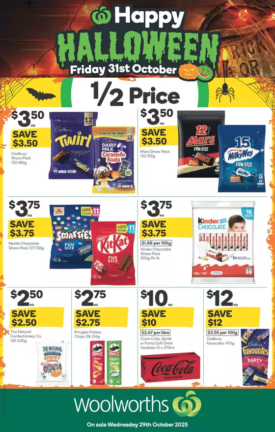 Weekly Specials - 29/10