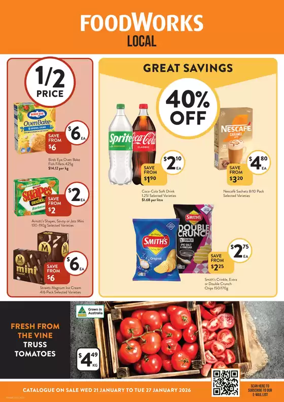 Foodworks catalogue in Goulburn NSW | Local | 2026-01-21T00:00:00.000Z - 2026-01-27T00:00:00.000Z