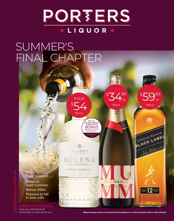 Porters catalogue in Adelaide SA | Summer’s Final Chapter | 2026-01-28T00:00:00.000Z - 2026-02-24T00:00:00.000Z