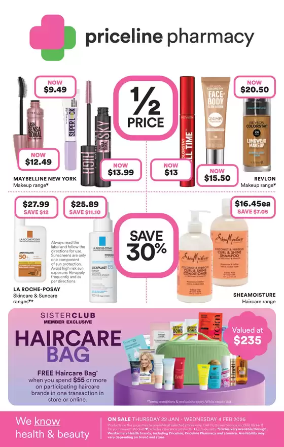 Priceline Pharmacy catalogue in Coffs Harbour NSW | Priceline Catalogue | 2026-01-22T00:00:00.000Z - 2026-02-04T00:00:00.000Z