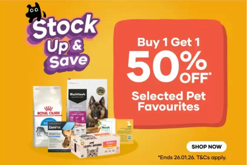 Petbarn catalogue | Stock Up & Save | 2026-01-21T00:00:00.000Z - 2026-01-26T00:00:00.000Z