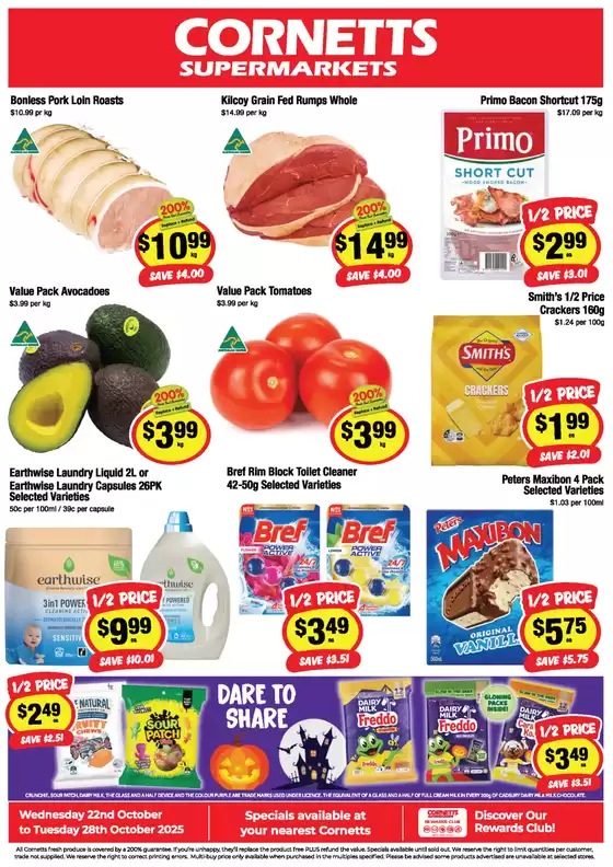 CORNETTS catalogue | Weekly Specials | 2025-10-22T00:00:00.000Z - 2025-10-28T00:00:00.000Z
