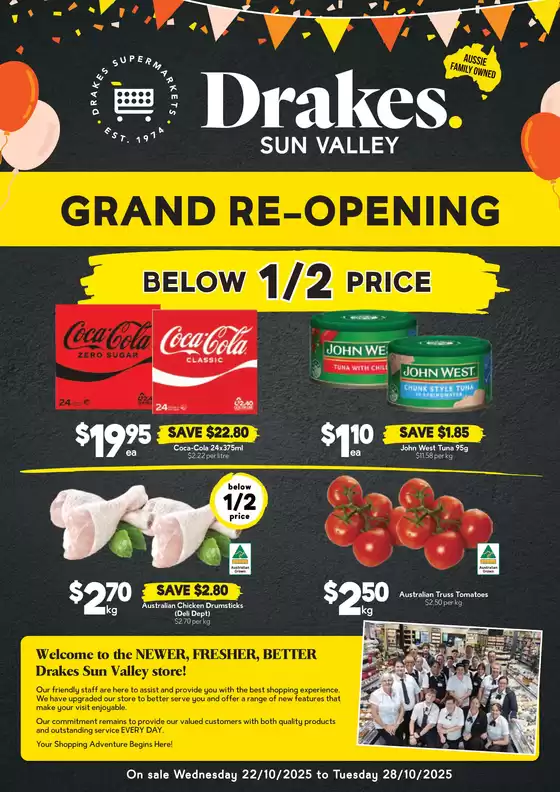Drakes catalogue | Specials available at Sun Valley | 2025-10-22T00:00:00.000Z - 2025-11-05T00:00:00.000Z