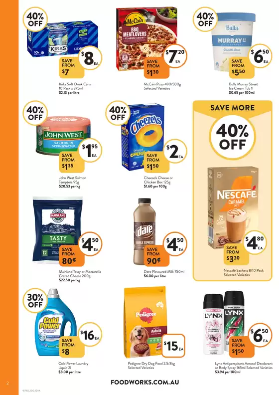 FoodWorks catalogue specials
