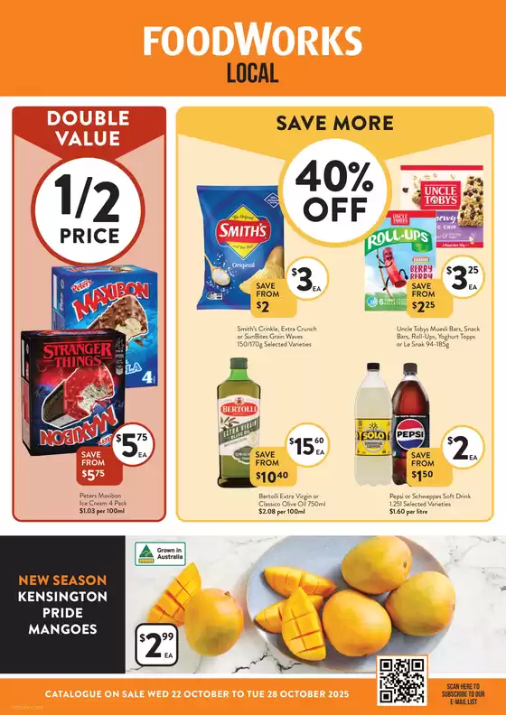 Foodworks catalogue | FoodWorks catalogue specials | 2025-10-22T00:00:00.000Z - 2025-11-05T00:00:00.000Z
