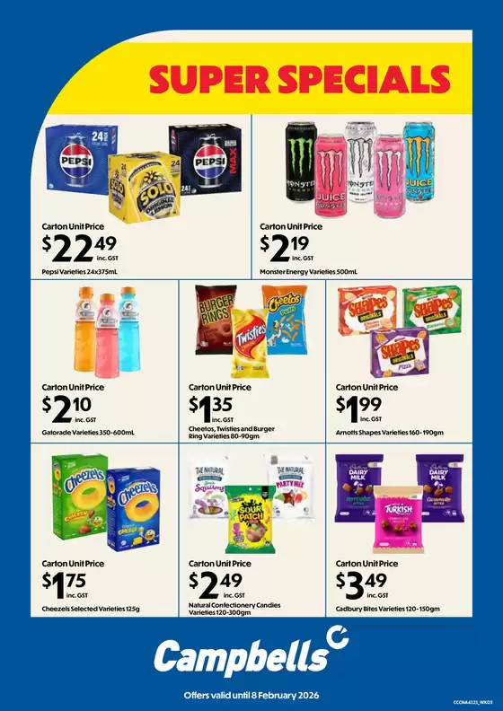Campbells catalogue | Super Specials | 2026-01-26T00:00:00.000Z - 2026-02-08T00:00:00.000Z