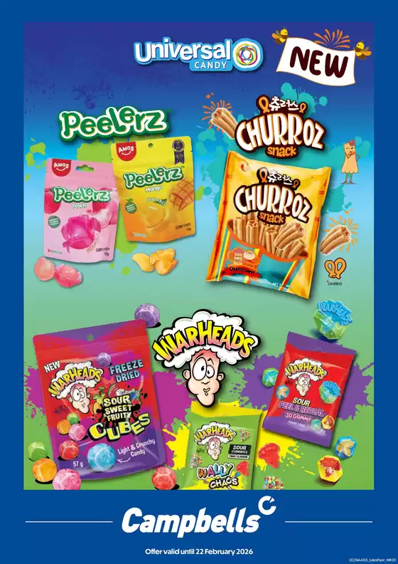 Campbells catalogue | Universal Candy Flyer | 2026-01-26T00:00:00.000Z - 2026-02-22T00:00:00.000Z