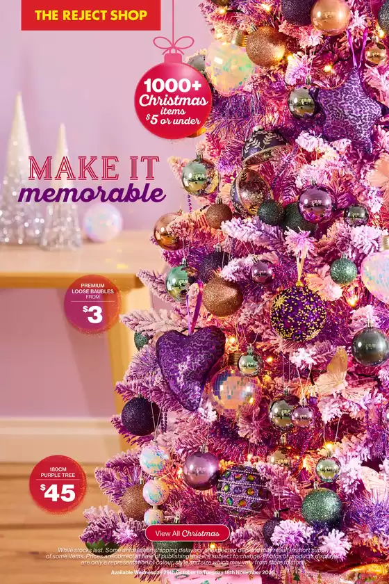 The Reject Shop catalogue in Shellharbour NSW | Make it memorable | 2025-10-29T00:00:00.000Z - 2025-11-18T00:00:00.000Z