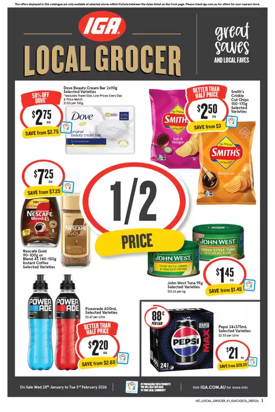 IGA catalogue | Top offers for thrifty shoppers | 2026-01-28T00:00:00.000Z - 2026-02-03T00:00:00.000Z