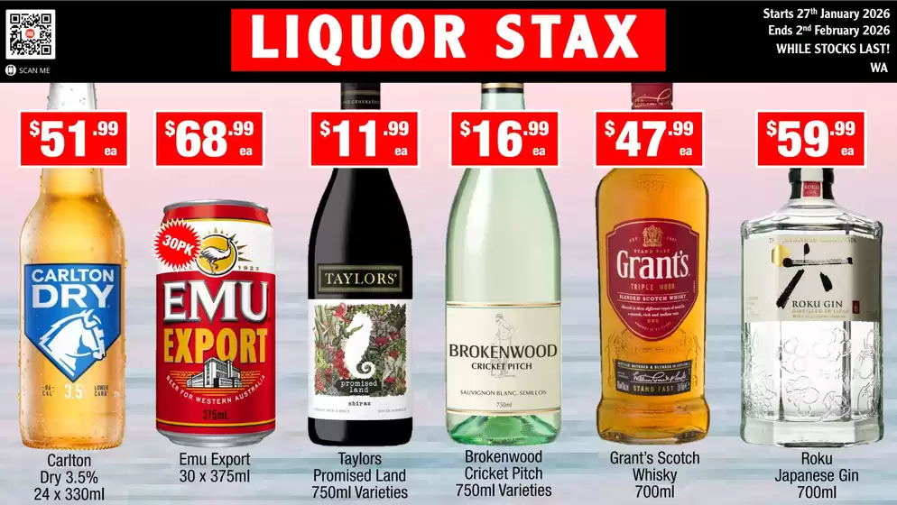 Liquor Stax catalogue in Officer VIC | Weekly Specials | 2026-01-27T00:00:00.000Z - 2026-02-02T00:00:00.000Z