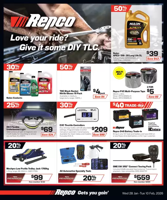 Repco catalogue | Love Your Ride Give It Some DIY TLC | 2026-01-28T00:00:00.000Z - 2026-02-10T00:00:00.000Z