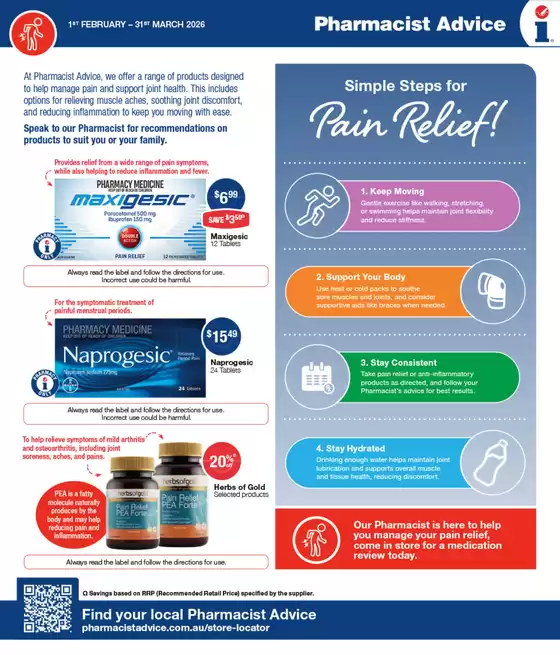 Pharmacist Advice catalogue in Melbourne VIC | Health Flyer | 2026-02-02T00:00:00.000Z - 2026-03-31T00:00:00.000Z