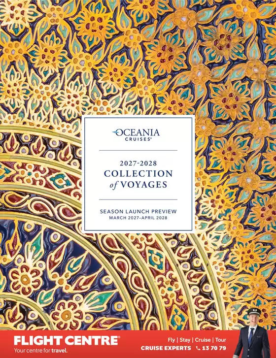 Flight Centre catalogue in Sydney NSW | Oceania Cruises 27-28 Collection of Voyages | 2025-10-23T00:00:00.000Z - 2028-12-31T00:00:00.000Z