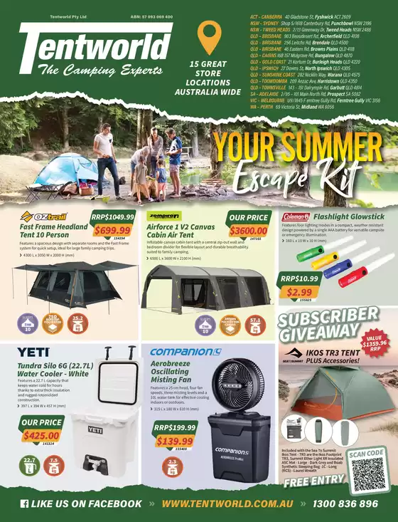 Tentworld catalogue in Brisbane QLD | Your Summer Escape Kit | 2026-02-03T00:00:00.000Z - 2026-02-26T00:00:00.000Z