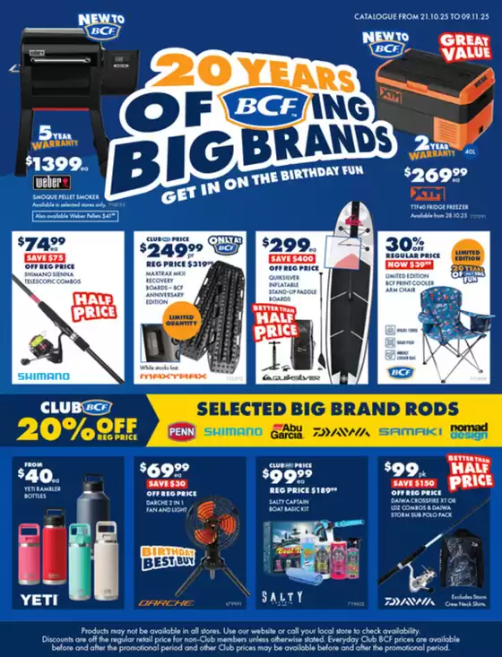 BCF catalogue in Sydney NSW | Get In On The Birthday Fun | 2025-10-23T00:00:00.000Z - 2025-11-09T00:00:00.000Z