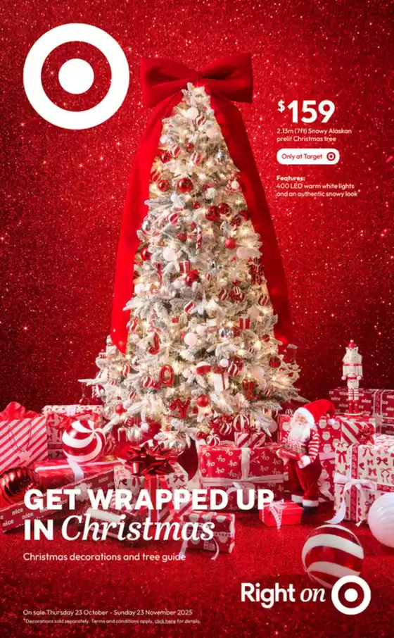 Target catalogue in One Tree Hill SA | Get Wrapped up in Christmas | 2025-10-23T00:00:00.000Z - 2025-11-23T00:00:00.000Z