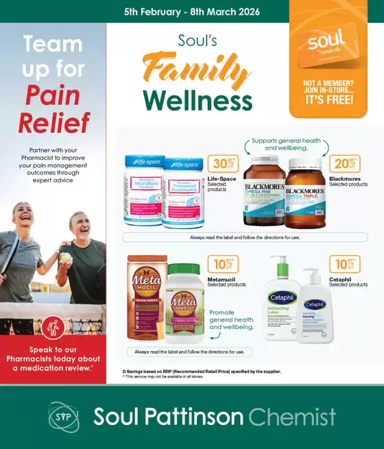 Soul Pattinson Chemist catalogue in Melbourne VIC | Family Wellness | 2026-02-05T00:00:00.000Z - 2026-03-08T00:00:00.000Z