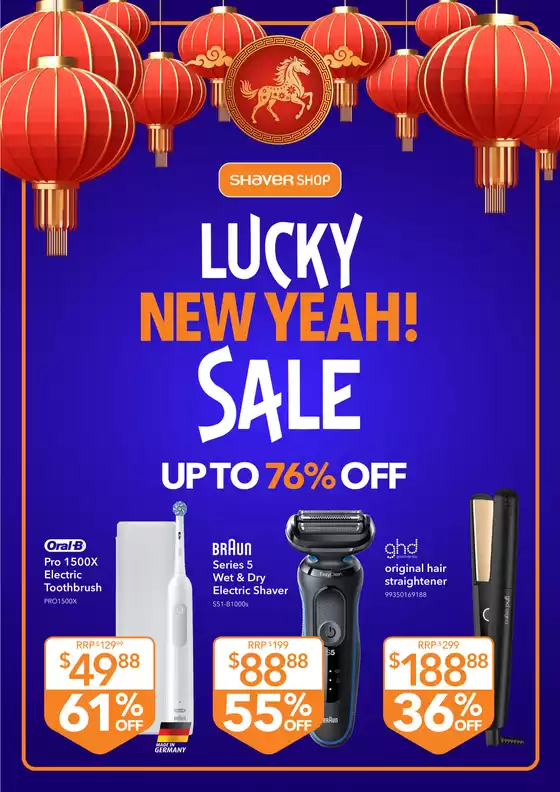 Shaver Shop catalogue in Sydney NSW | Lucky New Yeah! Sale | 2026-02-05T00:00:00.000Z - 2026-02-22T00:00:00.000Z