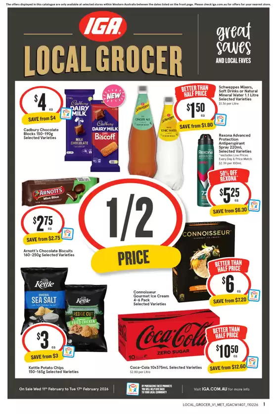 IGA catalogue in Sydney NSW | Current bargains and offers | 2026-02-11T00:00:00.000Z - 2026-02-17T00:00:00.000Z