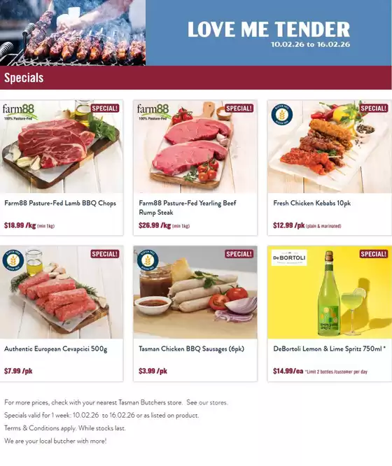 Tasman Butchers catalogue in Sydney NSW | Love Me Tender! | 2026-02-10T00:00:00.000Z - 2026-02-16T00:00:00.000Z