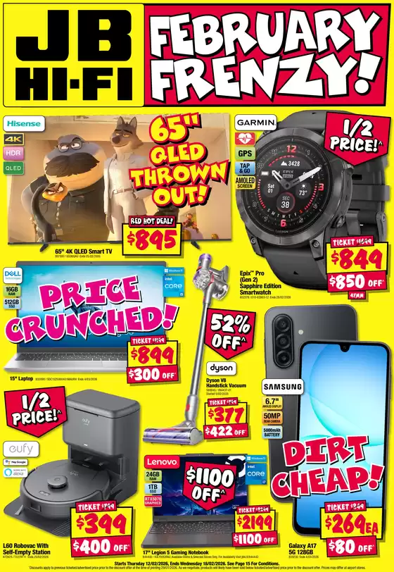 JB Hi Fi catalogue | February Frenzy! | 2026-02-12T00:00:00.000Z - 2026-02-18T00:00:00.000Z