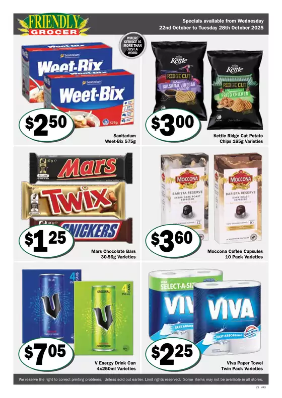 Friendly Grocer catalogue specials