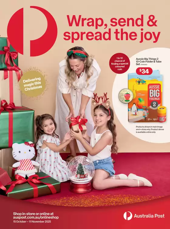 Australia Post catalogue in Rockhampton QLD | Wrap, Send & Spread the Joy | 2025-10-23T00:00:00.000Z - 2025-11-11T00:00:00.000Z