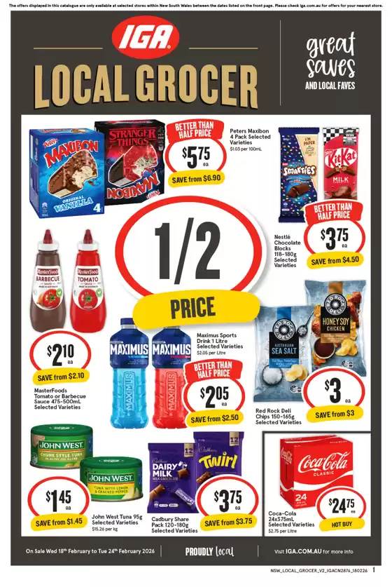 IGA catalogue in Traralgon VIC | Current deals and offers | 2026-02-18T00:00:00.000Z - 2026-02-24T00:00:00.000Z