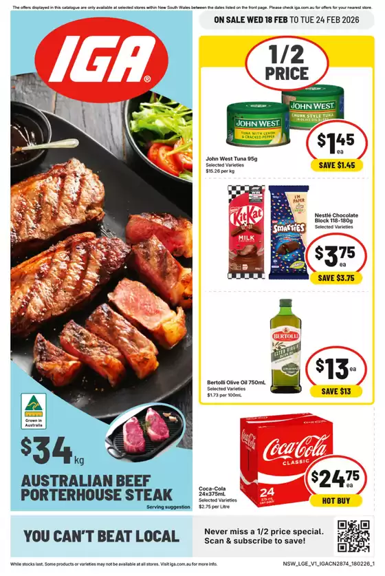 IGA catalogue in Traralgon VIC | Wide selection of offers | 2026-02-18T00:00:00.000Z - 2026-02-24T00:00:00.000Z