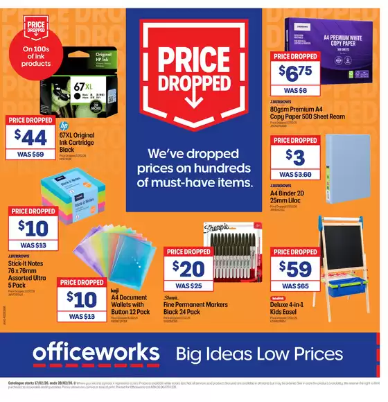 Officeworks catalogue in Carnarvon WA | BTU/BTW | 2026-02-17T00:00:00.000Z - 2026-02-28T00:00:00.000Z