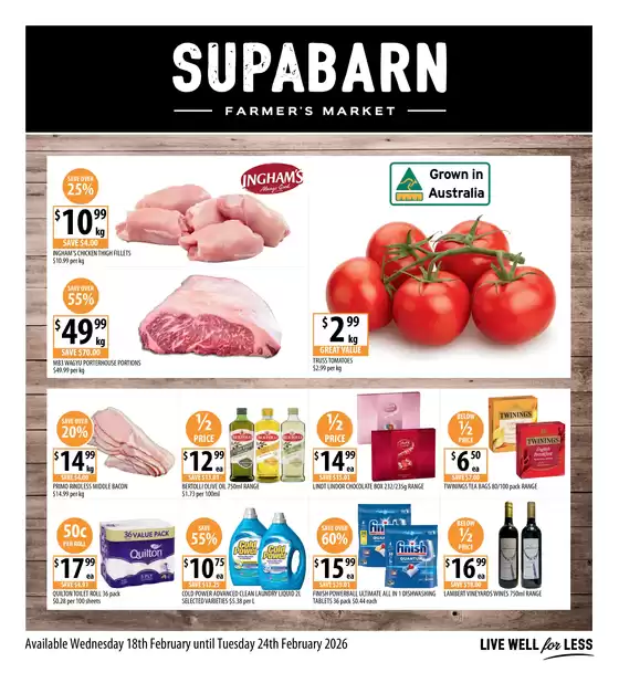 Supabarn catalogue in Traralgon VIC | Weekly Specials 18/02 | 2026-02-18T00:00:00.000Z - 2026-02-24T00:00:00.000Z