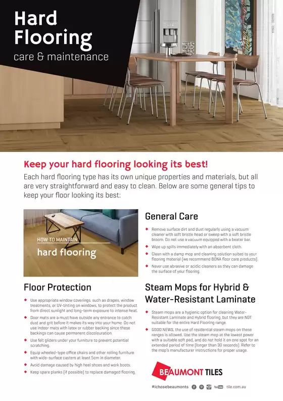 Beaumont Tiles catalogue in Sydney NSW | Hard Flooring Care and Maintenance | 2026-02-17T00:00:00.000Z - 2026-02-28T00:00:00.000Z