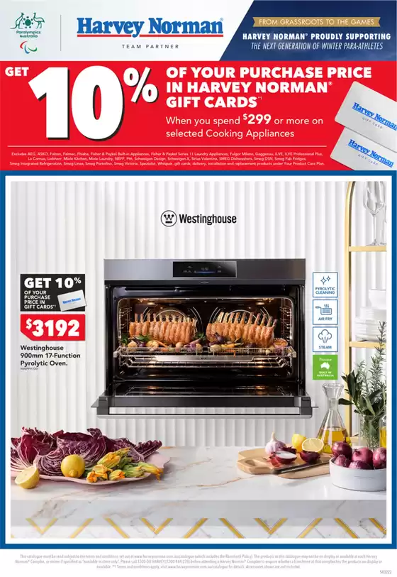 Harvey Norman catalogue in Perth WA | Cooking Gift Card | 2026-02-20T00:00:00.000Z - 2026-03-03T00:00:00.000Z