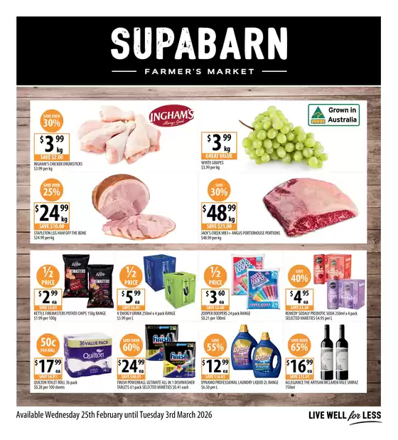 Supabarn catalogue | Weekly Specials 25/02 | 2026-02-25T00:00:00.000Z - 2026-03-03T00:00:00.000Z