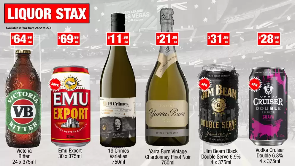 Liquor Stax catalogue in Hamilton VIC | Exclusive deals and bargains | 2026-02-24T00:00:00.000Z - 2026-03-02T00:00:00.000Z