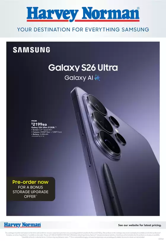 Harvey Norman catalogue | Samsung Pre-Order | 2026-02-26T00:00:00.000Z - 2026-03-10T00:00:00.000Z