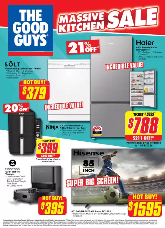 The Good Guys catalogue | Massive Kitchen Sale | 2026-02-26T00:00:00.000Z - 2026-03-04T00:00:00.000Z