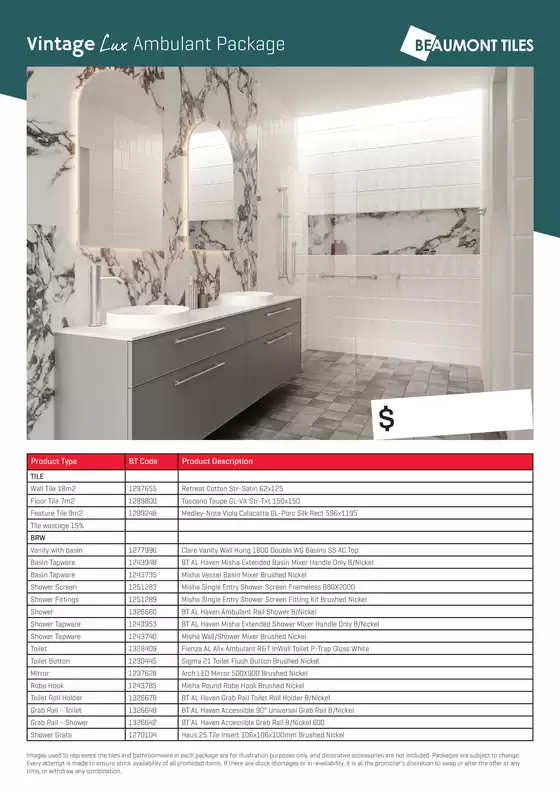 Beaumont Tiles catalogue | Vintage Lux Ambulant Package | 2026-03-02T00:00:00.000Z - 2026-03-31T00:00:00.000Z