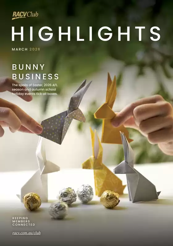 RACV catalogue in Adelaide SA | Highlights Magazine March 2026 | 2026-03-02T00:00:00.000Z - 2026-03-31T00:00:00.000Z