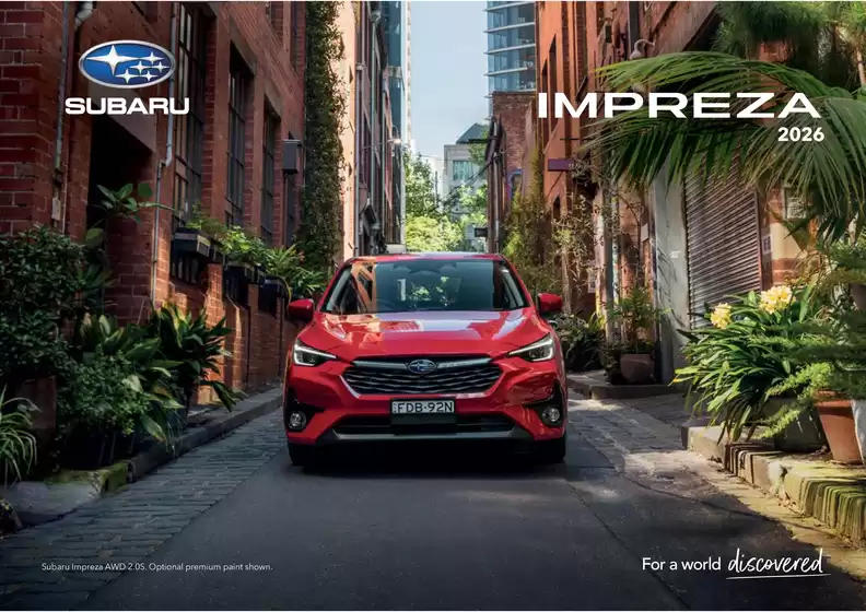 Subaru catalogue in Perth WA | Impreza 2026 | 2026-03-03T00:00:00.000Z - 2026-12-31T00:00:00.000Z