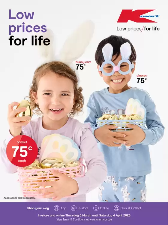 Kmart catalogue in Sydney NSW | Easter | 2026-03-05T00:00:00.000Z - 2026-03-25T00:00:00.000Z
