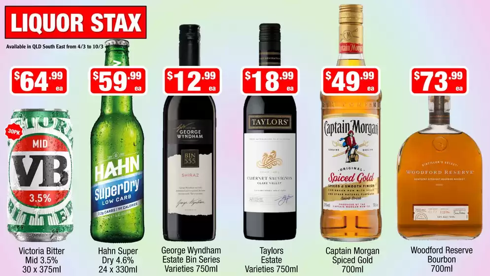 Liquor Stax catalogue | Current deals and offers | 2026-03-04T00:00:00.000Z - 2026-03-10T00:00:00.000Z