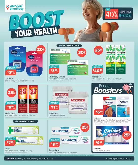 Your Local Pharmacy catalogue in Sydney NSW | Boost Your Health | 2026-03-05T00:00:00.000Z - 2026-03-25T00:00:00.000Z