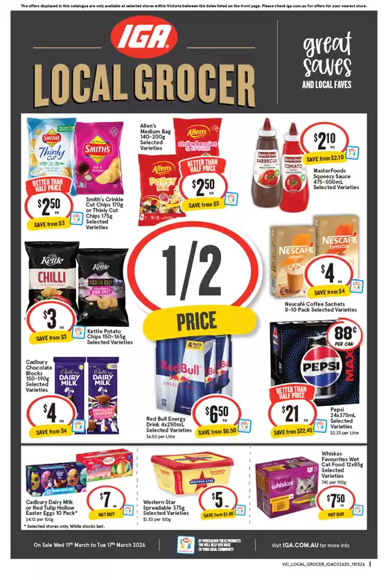 IGA catalogue in Hilbert WA | Discover attractive offers | 2026-03-11T00:00:00.000Z - 2026-03-17T00:00:00.000Z