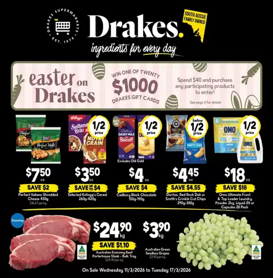 Drakes catalogue in Hilbert WA | Specials available in South Australia | 2026-03-11T00:00:00.000Z - 2026-03-17T00:00:00.000Z