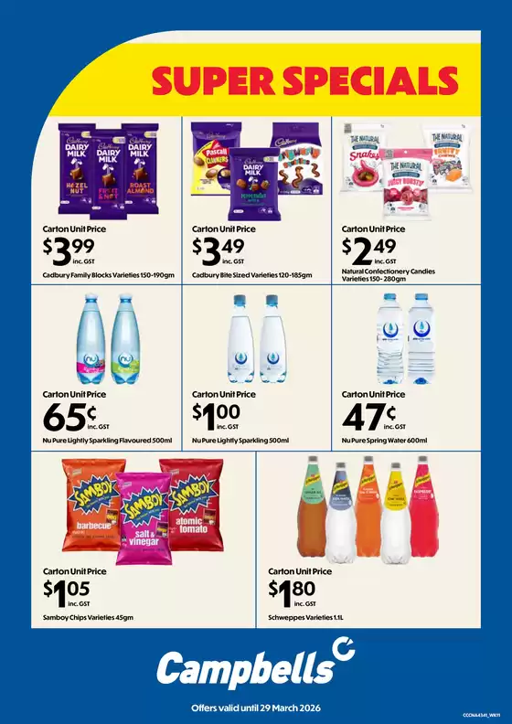 Campbells catalogue in Hilbert WA | Super Specials | 2026-03-09T00:00:00.000Z - 2026-03-29T00:00:00.000Z